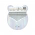  US Direct  DishyKooker Kalimba Acrylic 17 Key Transparent Thumb Piano   Rainbow Bear Shape