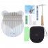  US Direct  DishyKooker Kalimba Acrylic 17 Key Transparent Thumb Piano   Rainbow Bear Shape