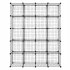  US Direct  Diy 20 cube Storage Rack Multifunctional Unit Modular Organizer Wire Mesh Storage Shelves Bookshelf black