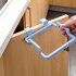  US Direct  Door Hanging Garbage Bag Holder Rag Rack for Home Kitchen Cabinet Storage creamy white