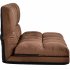  US Direct  Double Chaise Lounge Sofa Floor Couch and Sofa with Two Pillows for Living Room Brown  old  SKU PP036317DAA 