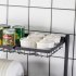  US Direct  Double Layer Bowl  Rack Shelf Dish Drainer 92cm Inner Length Kitchen Organizer black