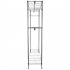  US Direct  Double layer Mesh Garment  Rack Hanger With Garment Rack With Upper And Lower Hanging Rods Black dusting