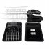  US Direct  Double layers Drain Shelf Multifunctional Space Saving Bowls Dishes Chopsticks Spoons Storage Racks black