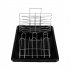  US Direct  Double layers Drain Shelf Multifunctional Space Saving Bowls Dishes Chopsticks Spoons Storage Racks black