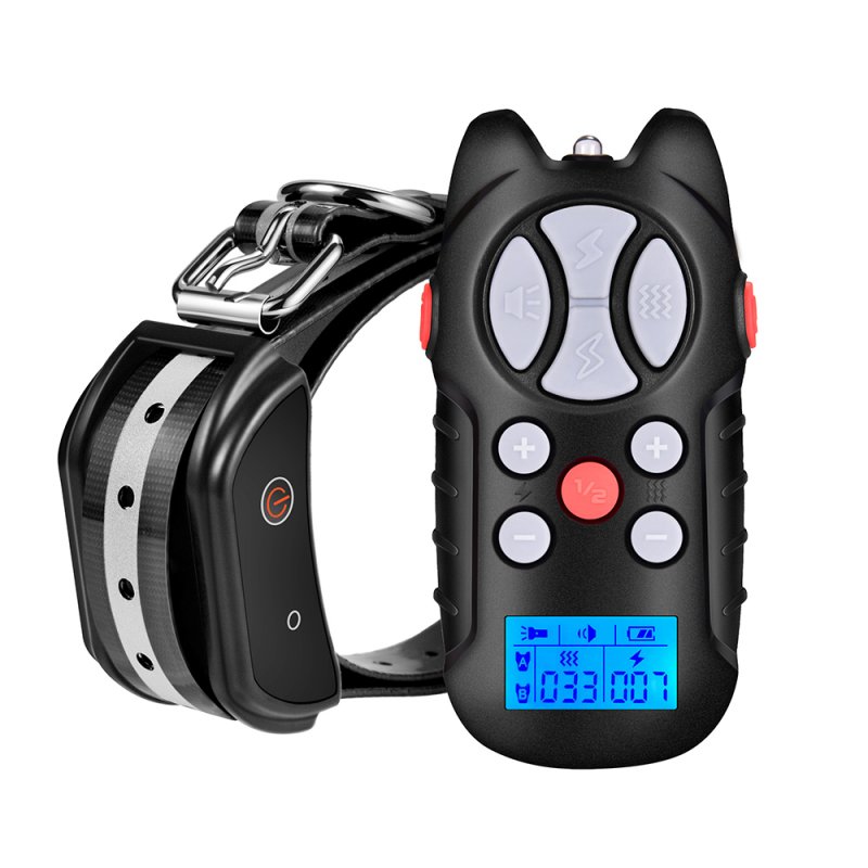 US Dt102 Dog Training  Collar Dog Shock Collar Rechargeable Waterproof Dog Collar Safe For Dogs black