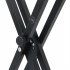 US Direct  Dual tube X shape Q 2XC Electronic Organ Stand Height Width Adjustable Keyboard Bracket Foldable Rack Black