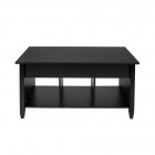 US E1 Board Lift-top  Coffee  Table With Hidden Storage Cabinet Household Furniture Black