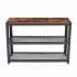  US Direct  Easy Assembly End Shoes Rack Tables with Wheels 3 Tier Heavy Duty Steel Frame  Industrial Shoes Rack Table for Living Room