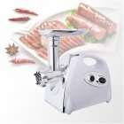 US Electric  Meat  Grinder Sausage  Stuffer  Maker Stainless Cutter With Handle Us  Plug white_31114182