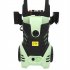  US Direct  Electric Start Pressure Washer Electric Powered 1 7gpm 2200psi 1800w Cleaning Machine Water Gun With 5 Nozzles For Home Patio green