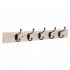  US Direct  FY21  Wall mounted  Holder With 5 Hook For Household Living Room Organizer Wood color