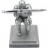  US Direct  Fashion Knight Pen Holder   Pen Set Personalized Desk Accessory Pen Stand Decorative Desk Organizer Silver