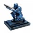  US Direct  Fashion Knight Pen Holder   Pen Set Personalized Desk Accessory Pen Stand Decorative Desk Organizer blue