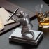  US Direct  Fashion Knight Pen Holder   Pen Set Personalized Desk Accessory Pen Stand Decorative Desk Organizer blue