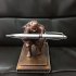  US Direct  Fashion Knight Pen Holder   Pen Set Personalized Desk Accessory Pen Stand Decorative Desk Organizer blue
