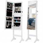 [US Direct] Fashion Simple Jewelry Storage Mirror Cabinet With LED Lights,For Living Room Or Bedroom
