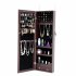 US Direct  Fashion Simple Jewelry Storage Mirror Cabinet Can Be Hung On The Door Or Wall