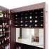  US Direct  Fashion Simple Jewelry Storage Mirror Cabinet With LED Lights Can Be Hung On The Door Or Wall