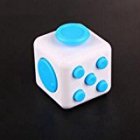 [US Direct] Fidget Cube Toy Relieve Stress, Anxiety and Boredom for Children and Adults White&Blue