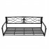  US Direct  Flat Tube Double Swing Chair With Thick Back Line  not Include Swing Frame  For Garden Park Porch Patio black