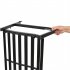  US Direct  Flat Tube Double Swing Chair With Thick Back Line  not Include Swing Frame  For Garden Park Porch Patio black