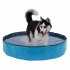  US Direct  Foldable Swimming Pool Large Collapsible Portable Bathing Swimming Tub Dog Pet Bath Pool For Indoor Outdoor 160 x 160 x 30cm blue