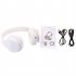  US Direct  Foldable Wireless Stereo Sports Bluetooth compatible Headphones Multi functional Headset With Microphone Compatible For Iphone ipad pc White