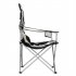  US Direct  Folding Camping Chair Wear resistant Engineering Mechanics Design Oxford Cloth Fishing Chair 105x58x58 black grey