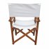  US Direct  Folding Chair Wooden Director Chair Canvas Folding Chair  Folding Chair  2pcs set   populus   Canvas  Color   White 