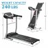  US Direct  Folding Electric  Treadmill Motorized Running Machine 1 5 Hp With AUX  USB Input Speaker  Black