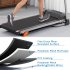  US Direct    Folding  Treadmill 1 5hp Electric Running  Jogging Walking Machine With Device Holder And Pulse Sensor 3 level Adjustable Inclining Gray