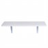  US Direct  Folding Wall mounted Computer Desk Home Office Table Workstation Trestle Desk Shelf Vanity Space Saver White