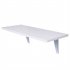 US Direct  Folding Wall mounted Computer Desk Home Office Table Workstation Trestle Desk Shelf Vanity Space Saver White