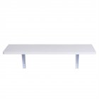 [US Direct] Folding Wall-mounted Computer Desk Home Office Table Workstation Trestle Desk Shelf Vanity Space Saver White