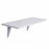  US Direct  Folding Wall mounted Computer Desk Home Office Table Workstation Trestle Desk Shelf Vanity Space Saver White