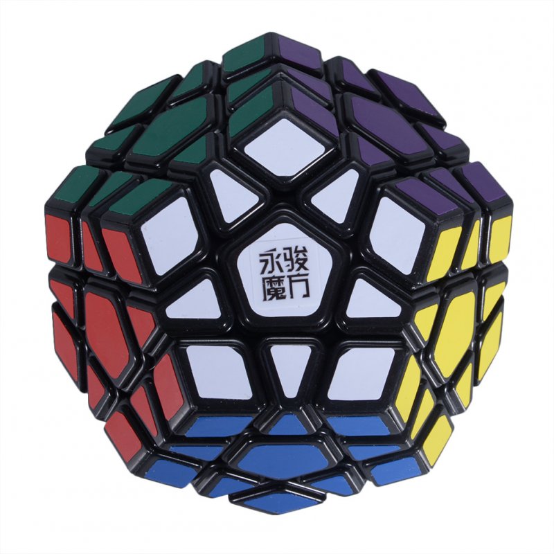 [US Direct] Formula® New Arrival YJ Yuhu Megaminx Magic Cube Speed Cube for Kids and Adult - Black