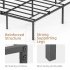  US Direct  Full Metal Platform Bed Frame with Sturdy Steel Bed Slats Mattress Foundation No Box Spring Needed Large Storage Space Easy to Assemble Non Shaking 