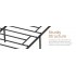  US Direct  Full Metal Platform Bed Frame with Sturdy Steel Bed Slats Mattress Foundation No Box Spring Needed Large Storage Space Easy to Assemble Non Shaking 