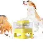  US Direct  Fun Feeder For Dog Slow Food Toy Slow Food Catapult Pet Feeding Supplies yellow
