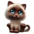  US Direct  Funny Car Body Sticker Cute  3D Cat Cartoon Widow Car Stickers
