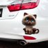  US Direct  Funny Car Body Sticker Cute  3D Cat Cartoon Widow Car Stickers