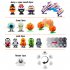  US Direct  FunsLane 12PCS Halloween Wind Up Toy Assortments for Halloween Party Favor Goody Bag Filler  12 Pieces Pack  Multicolor