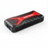  US Direct  G16 Portable Car Jump Starter With Led Screen 2000a 20800mah Emergency Start Power Supply Multifunctional Lighting Torch black red
