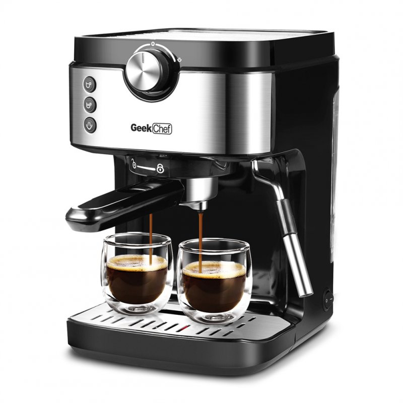 US GEEK CHEF Espresso Machine Leak-proof Bar Coffee Machine 1300w Black