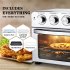  US Direct  GEEK CHEF Kitchen Air Fryer 6 slice 24qt Multifunction 7 Modes Convection Oven For Healthy Oil free Low Fat Cooking silver