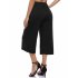  US Direct  GLORYSUNSHINE Women s Elastic Waist Solid Pocket Casual Knitted Wide Leg Pants
