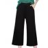  US Direct  GLORYSUNSHINE Women s Elastic Waist Solid Pocket Casual Knitted Wide Leg Pants