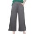  US Direct  GLORYSUNSHINE Women s Elastic Waist Solid Pocket Casual Knitted Wide Leg Pants Black S