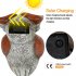  US Direct  Garden  Statue Owl Figurine With 5 Solar Led Lights For Terrace Lawn Garden Decoration colorful